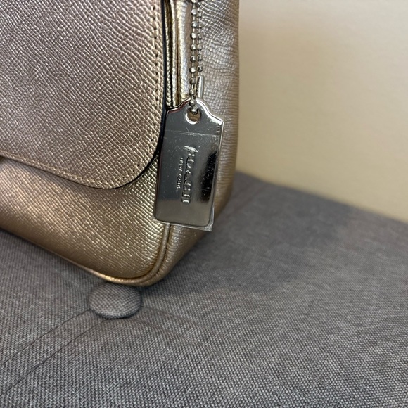 NWOT Coach Cassidy Crossbody Purse in Platinum Silver Metallic Leather - Picture 8 of 16